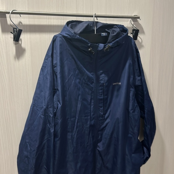 NWOT Chaps men's spring light weight jacket navy blue size L full zip. - Picture 3 of 7